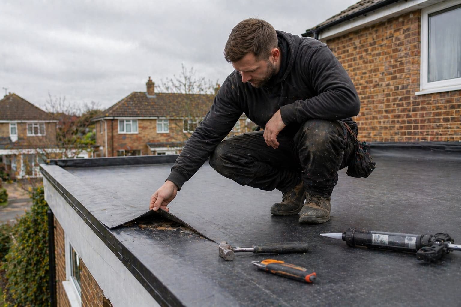 flat roof repair Ipswich Suffolk